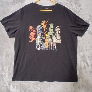 Old Navy Naruto Men T Shirt Size XXL Black Crewneck Anime